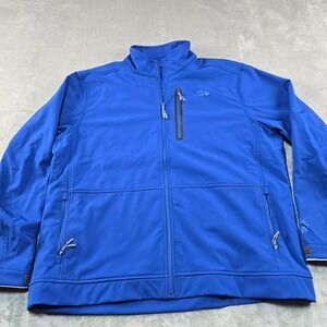 Icewear Hugi Softshell Jacket Mens XXXL 3XL Blue Full Zip Water Repellant